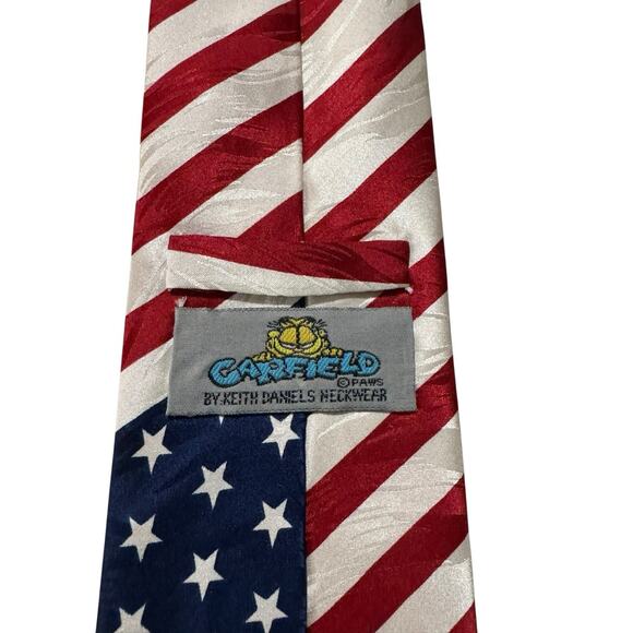 Garfield By Keith Daniels Neckwear Uncle Sam Patriotic Silk Novelty Necktie - Picture 4 of 7